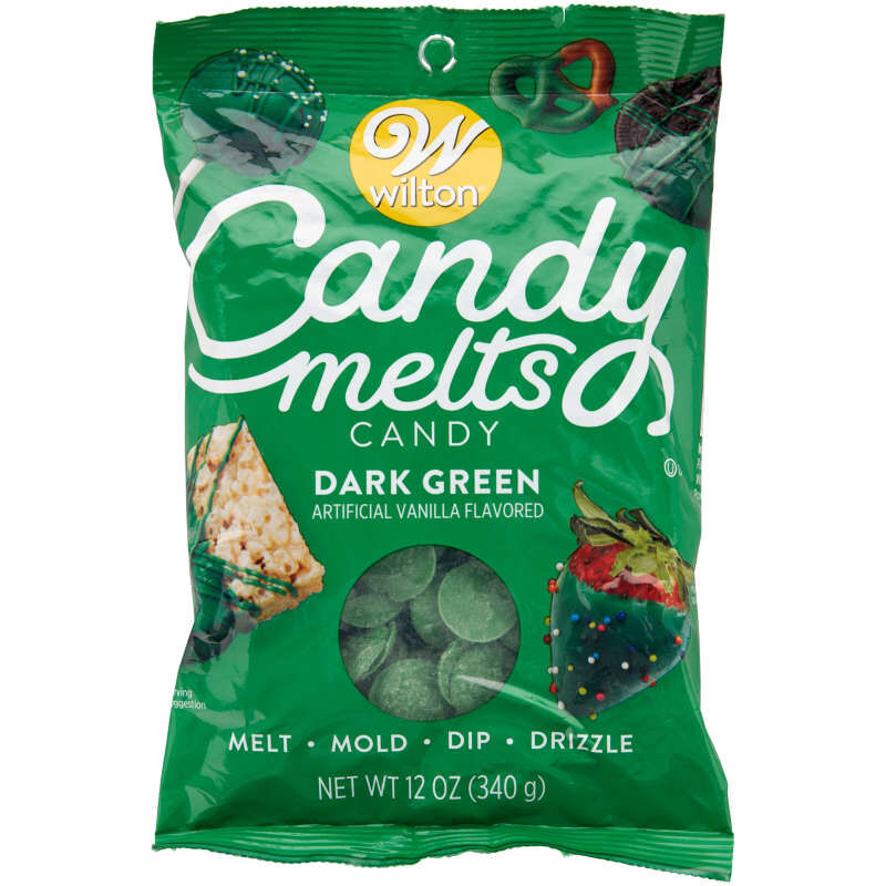 Dark Green Candy Melts Candy Wafers in Packaging image number 0