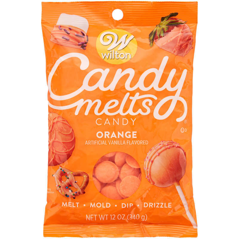 Orange Candy Melts Candy in Packaging image number 0