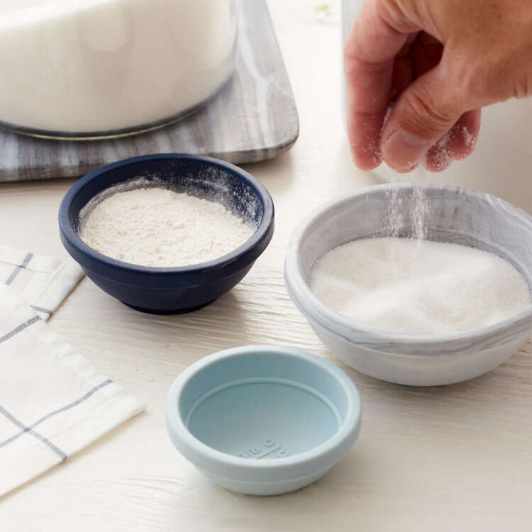 Stylish Silicone Prep Bowl Set, 3-Piece