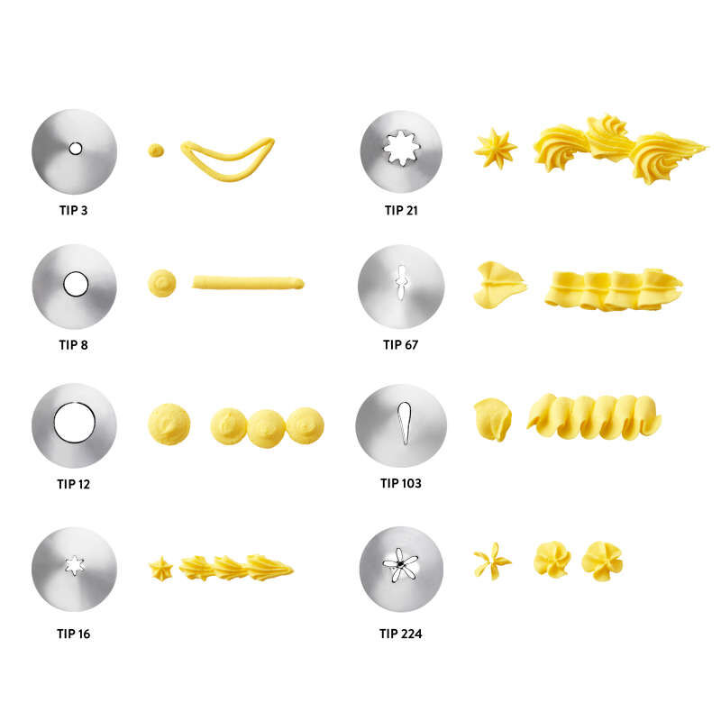 Starter Decorating and Piping Tip Set, 9-Piece image number 1