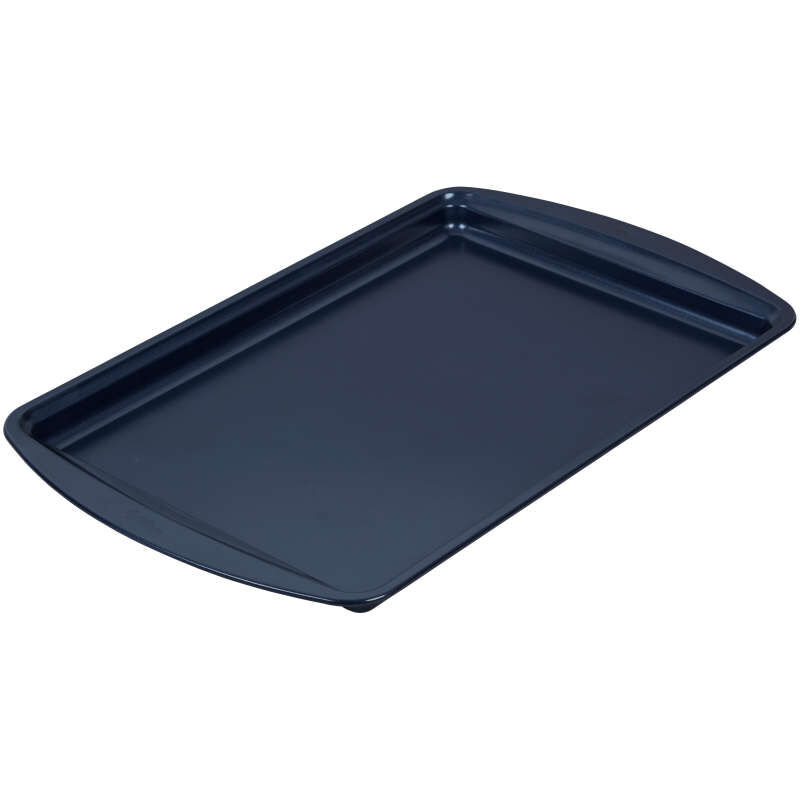 Diamond-Infused Non-Stick Navy Blue Medium Baking Sheet, 15.2 x 10.2-inch image number 2