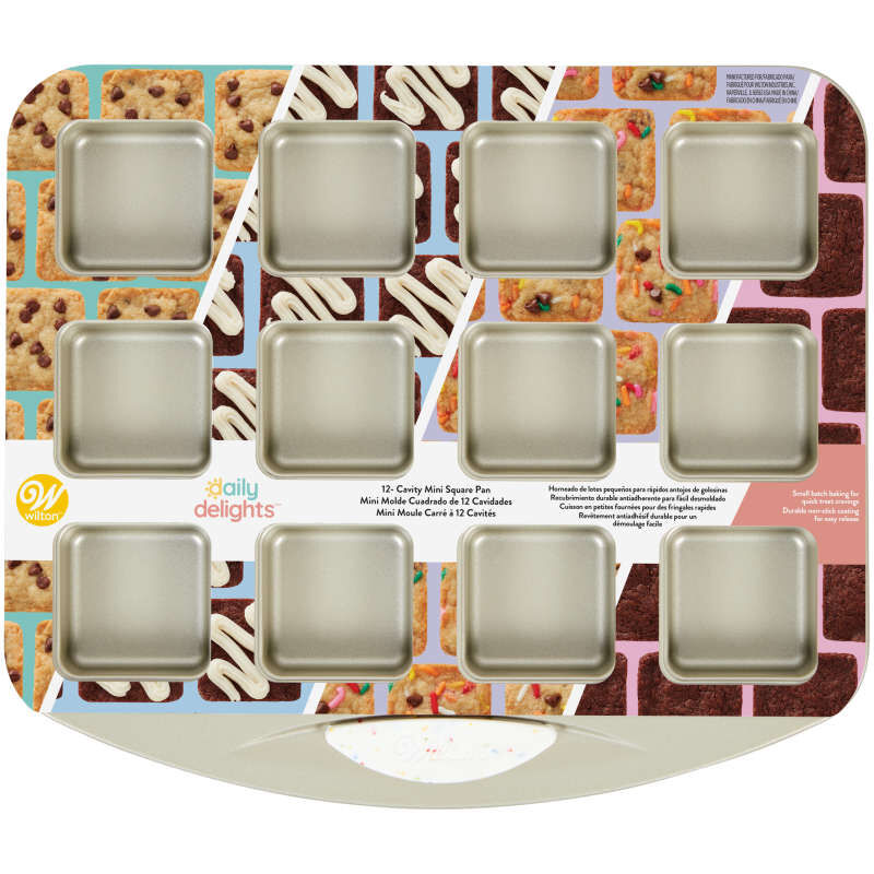 Daily Delights Non-Stick Mini Square Pan, 12-Cavity image number 2