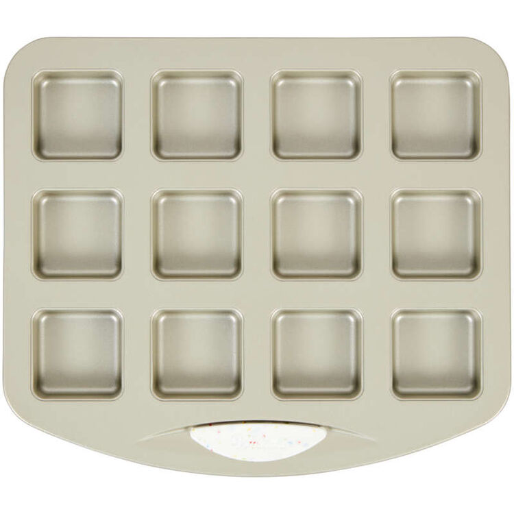 Daily Delights Non-Stick Mini Square Pan, 12-Cavity