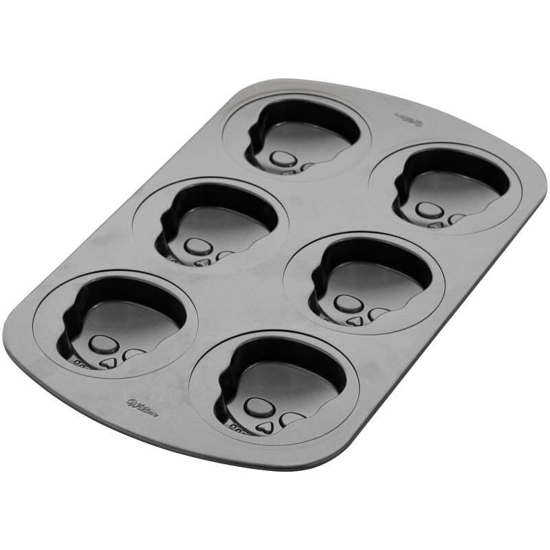 Mini Skull Cake Pan, 6-Cavity image number 2