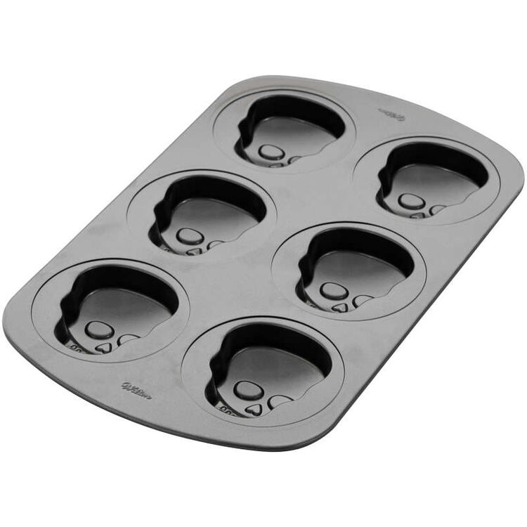 Mini Skull Cake Pan, 6-Cavity