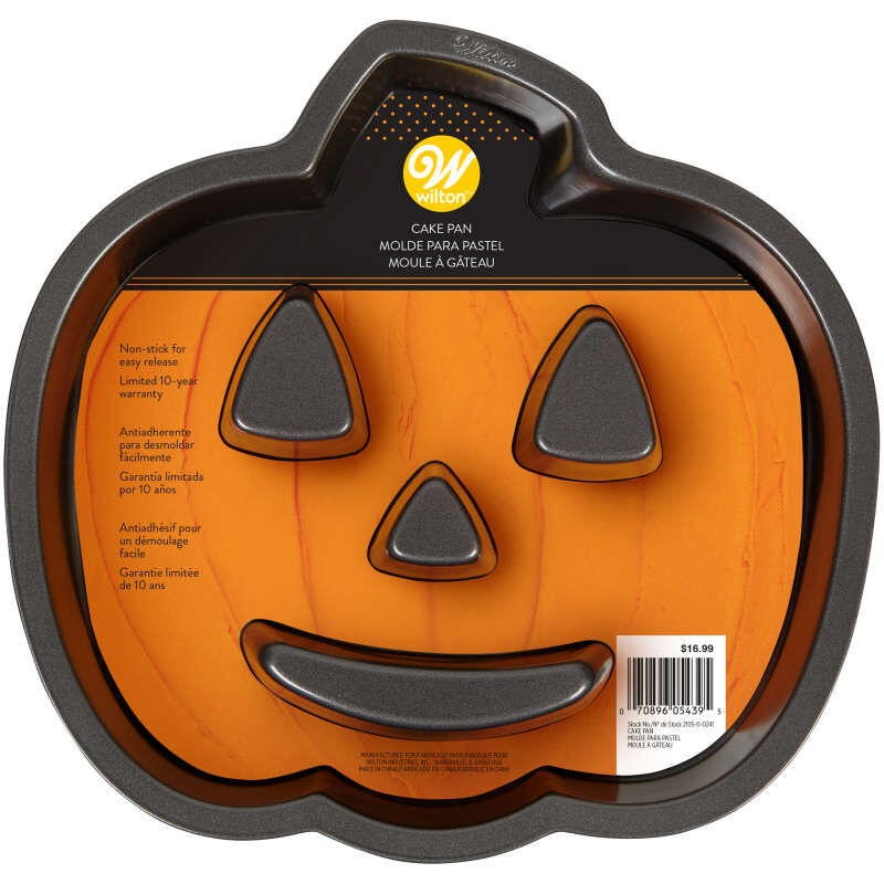 Halloween Non-Stick Pumpkin-Shaped Cake Pan, 11 x 10-Inch image number 1