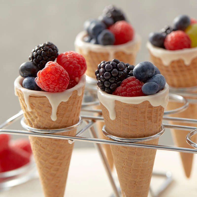 Cupcake Cones Baking Rack, 12-Cavity Ice Cream Cone Cupcakes Holder image number 3