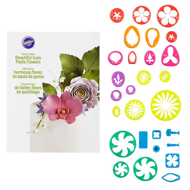 Gum Paste and Fondant Flower Cutter Set, 28-Piece