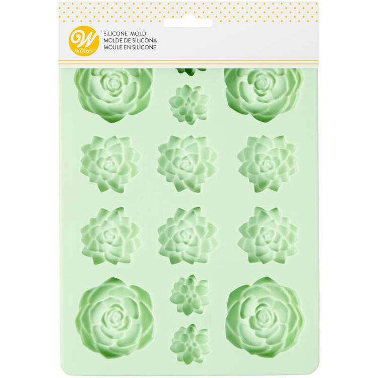 Succulents Silicone Candy Mold, 14-Cavity