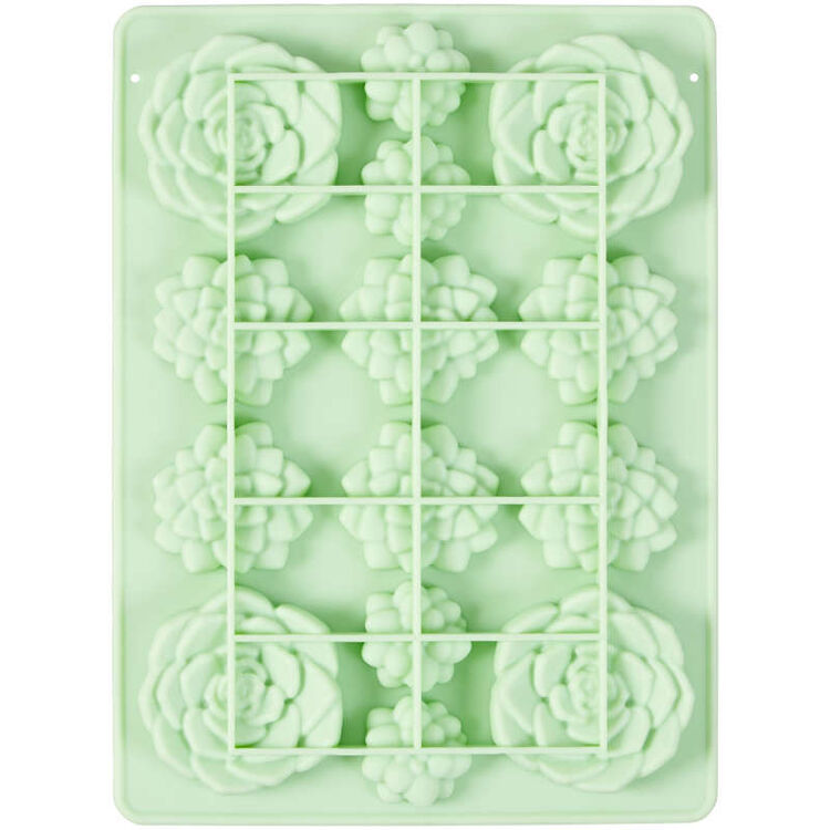 Succulents Silicone Candy Mold, 14-Cavity