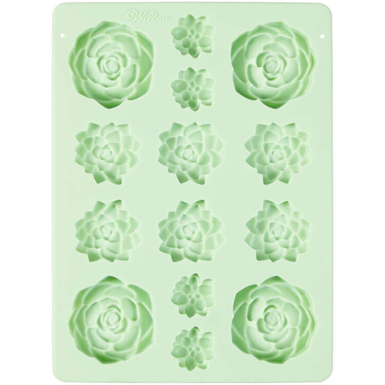 Succulents Silicone Candy Mold, 14-Cavity