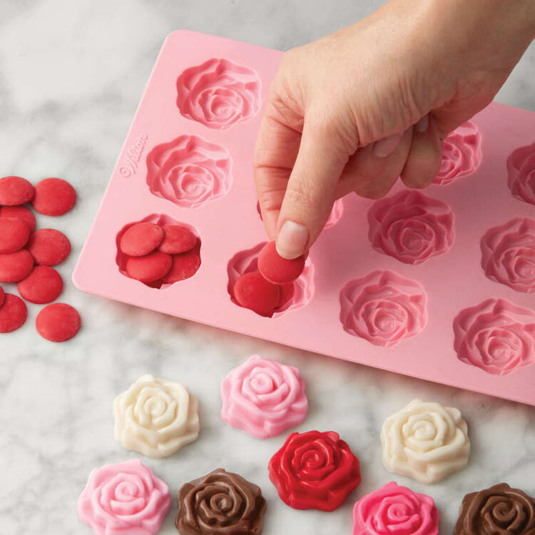 Rose Candy Mold In Use