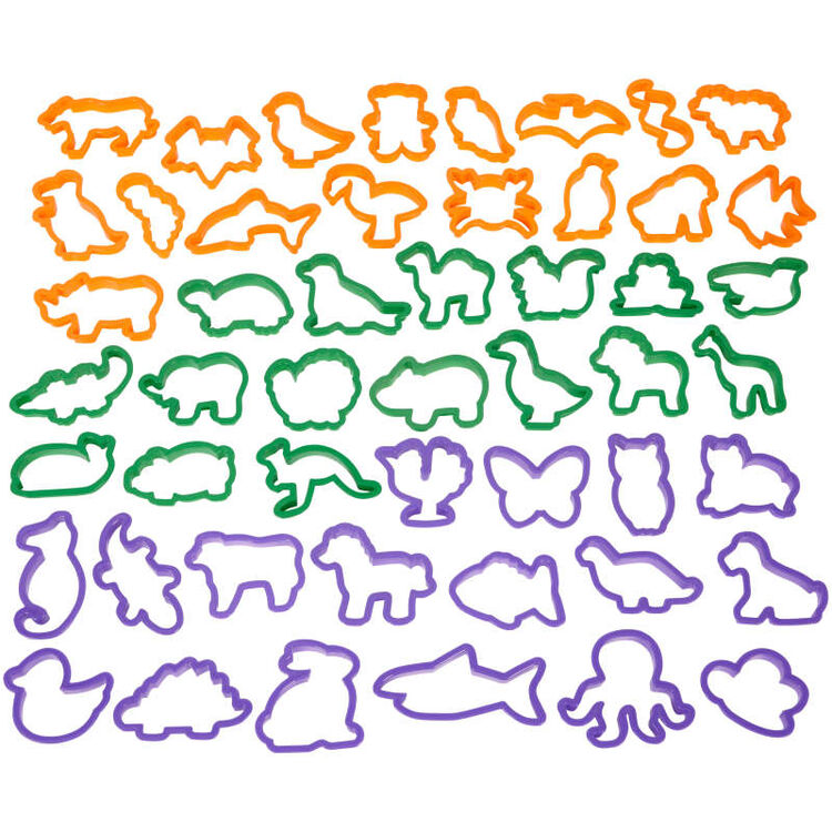 Animal Cookie Cutter Set, 50-Piece