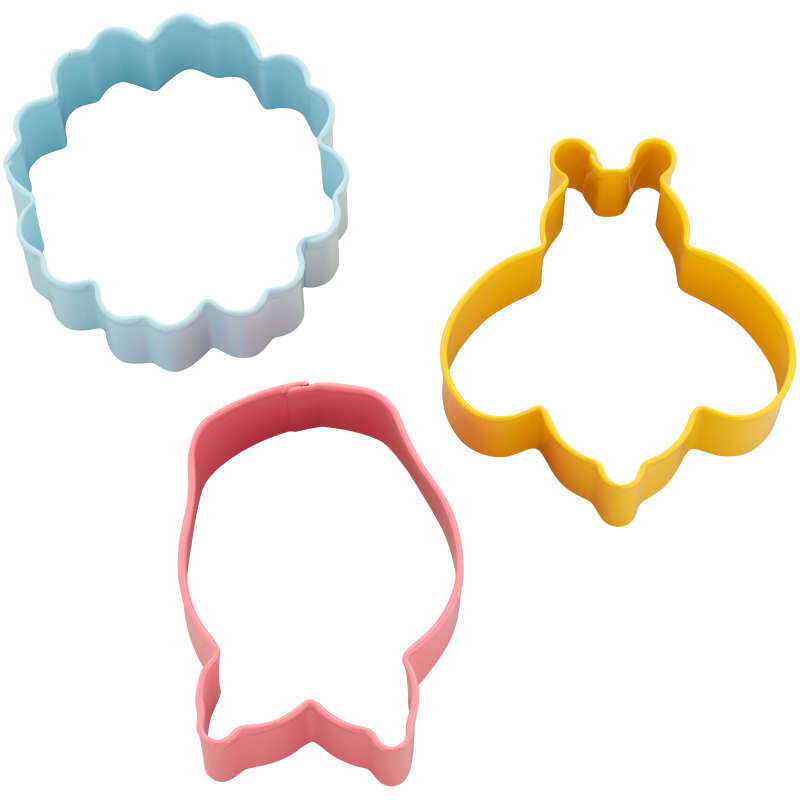 Daisy, Bumblebee and Tulip Spring Cookie Cutter Set, 3-Piece image number 1