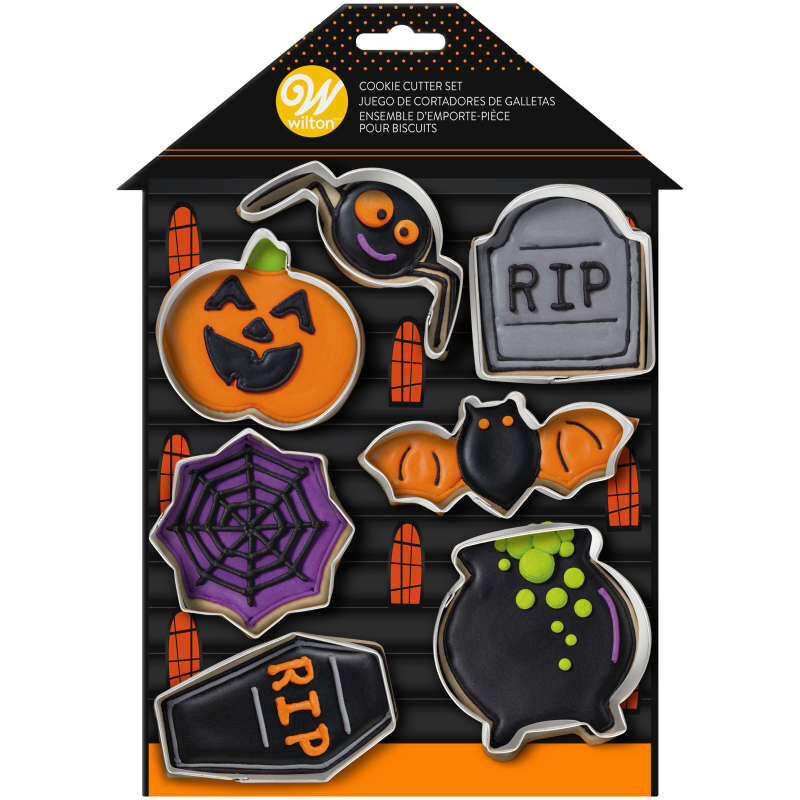 Halloween Cookie Cutters Set, 7-Piece Metal Set image number 1