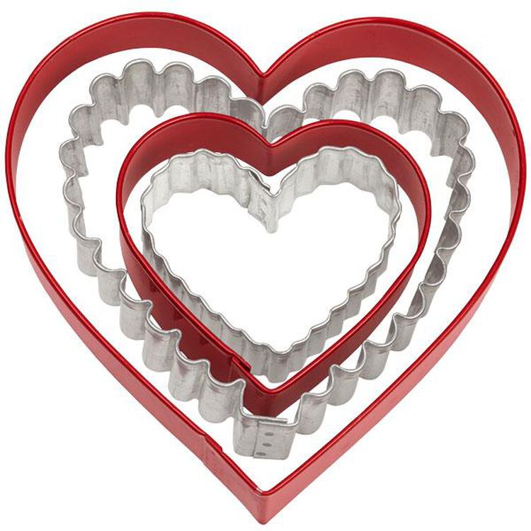 Nesting Heart-Shaped Cookie Cutters, 4-Piece Set