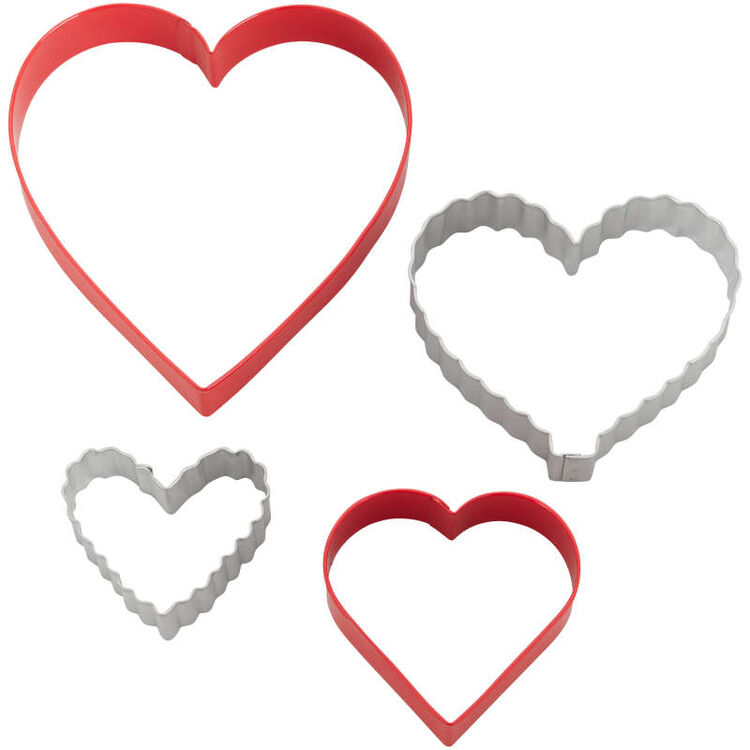 Nesting Heart-Shaped Cookie Cutters, 4-Piece Set