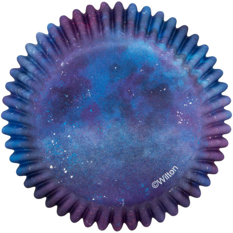 Outer Space and Galaxy Standard Cupcake Liners, 75-Count