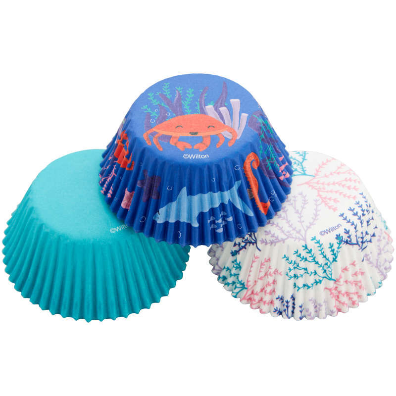 Ocean Life Paper Cupcake Liners, 75-Count image number 2