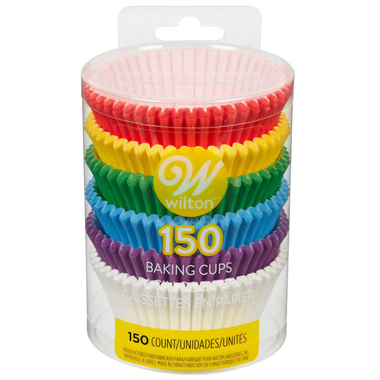 Rainbow Cupcake Liners, 150-Count