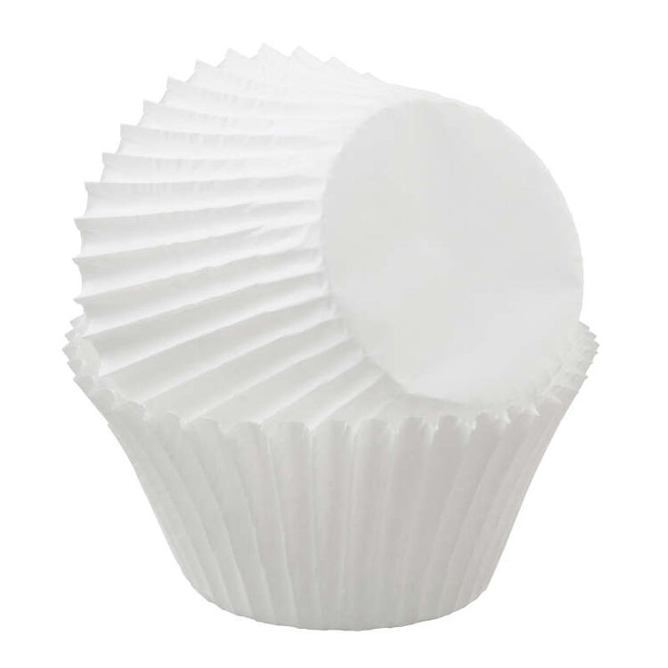 Jumbo White Cupcake Liners, 50-Count