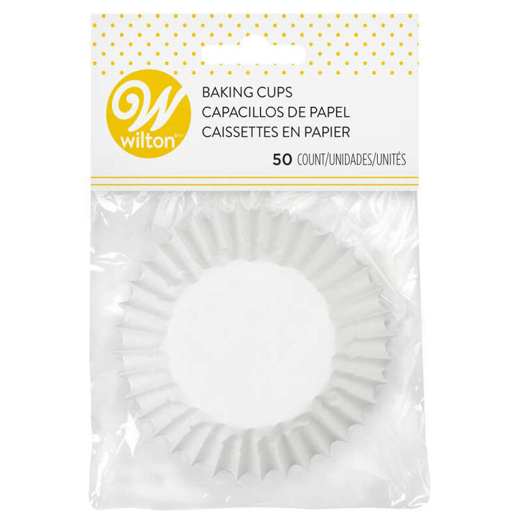 Jumbo White Cupcake Liners, 50-Count