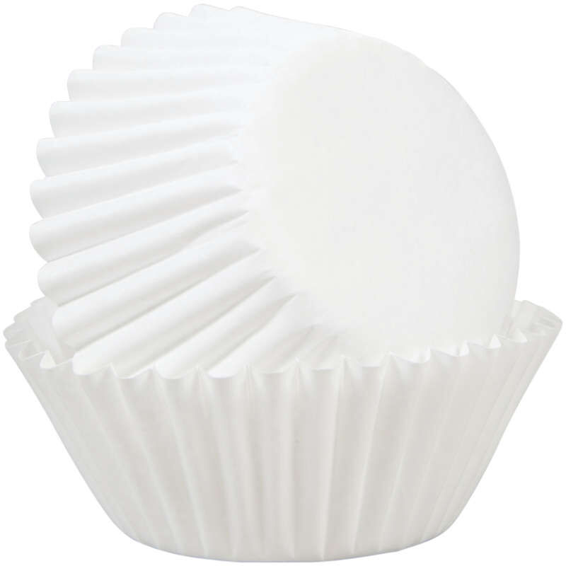 White Mini Cupcake Liners, 350-Count image number 0