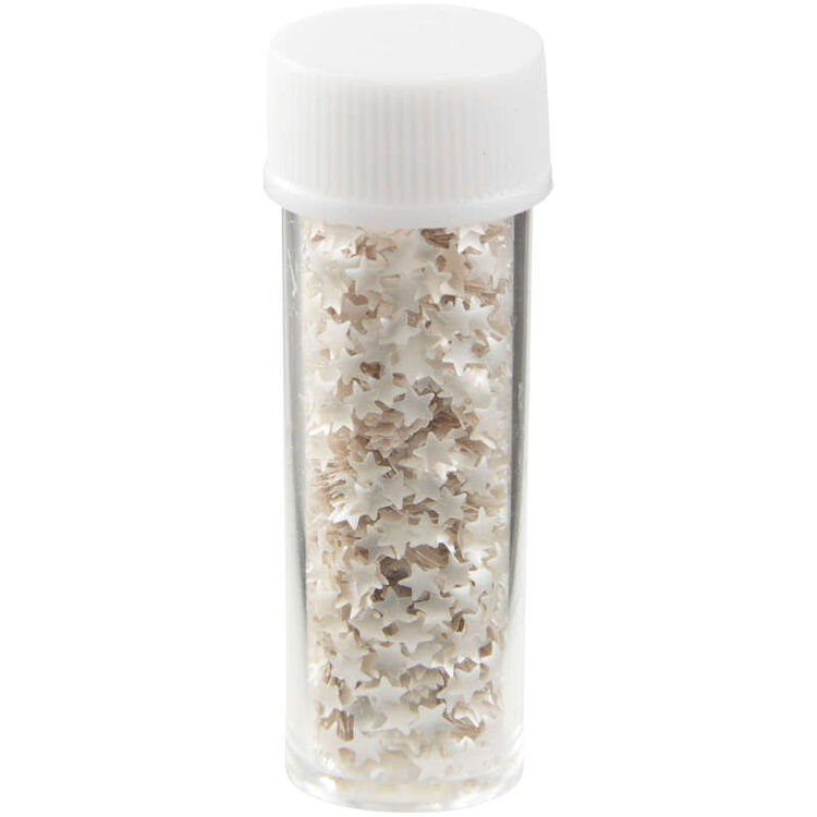 Edible Glitter Silver Stars, 0.04 oz.