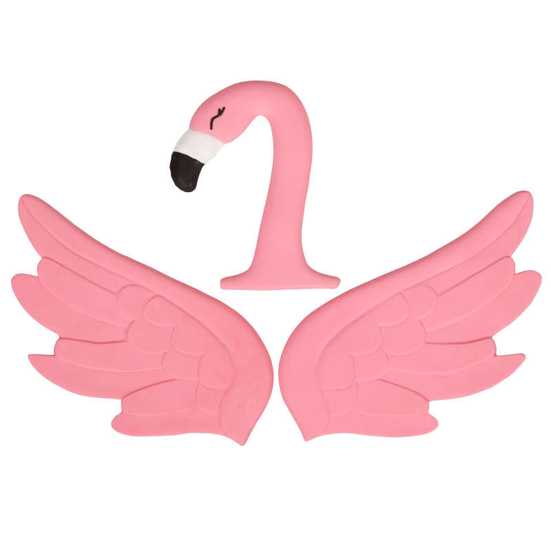 Flamingo Cake Decorations Kit, 3-Piece Cake Topper image number 0