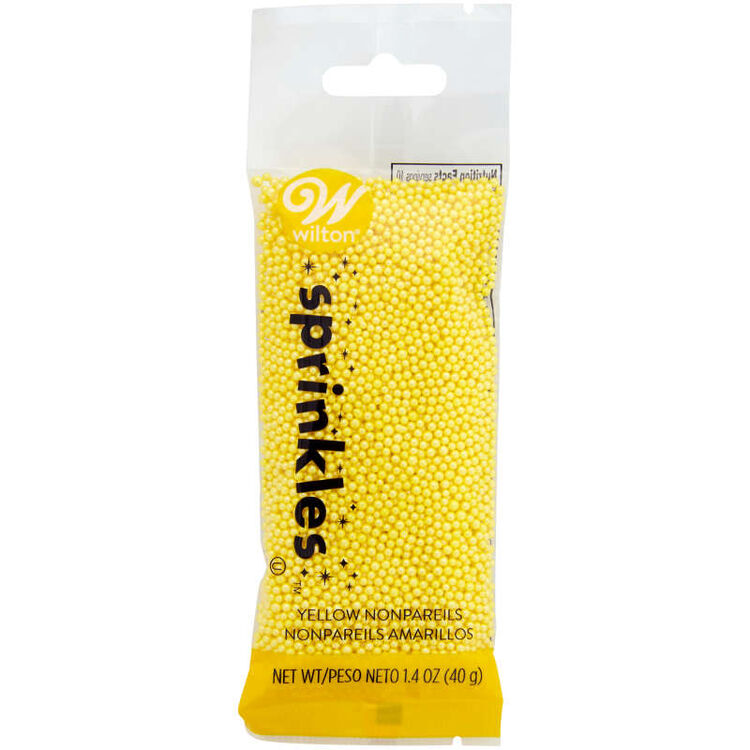 Yellow Nonpareils Sprinkles Pouch