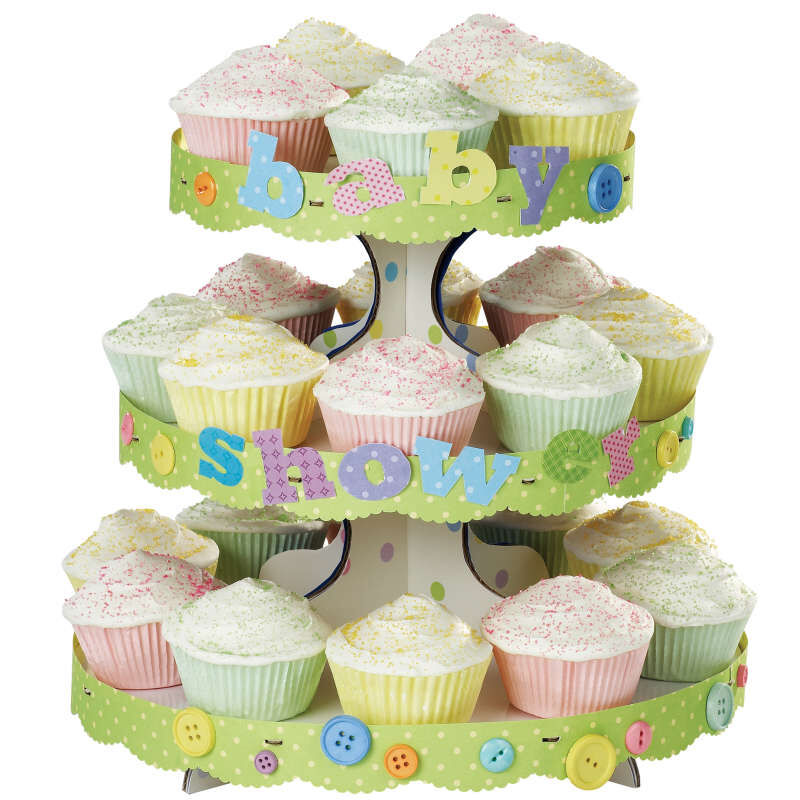 3-Tier Cupcake Stand, White image number 3