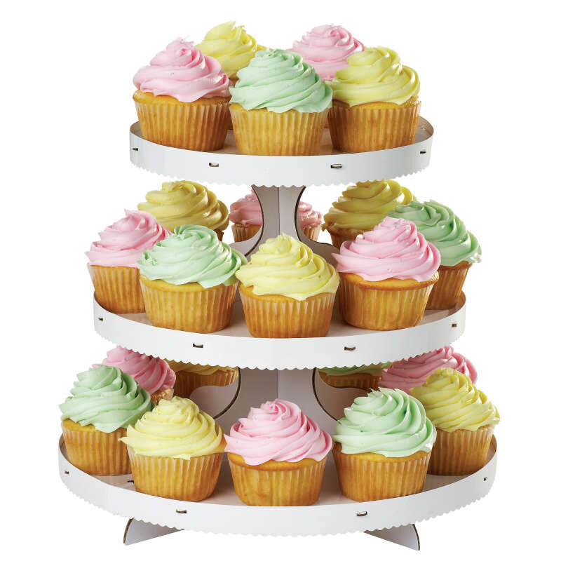 3-Tier Cupcake Stand, White image number 0