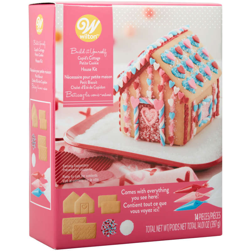 Ready to Build Cupid's Cottage Petite Cookie House Kit, 14-Piece image number 1