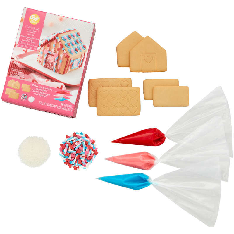 Ready to Build Cupid's Cottage Petite Cookie House Kit, 14-Piece image number 4