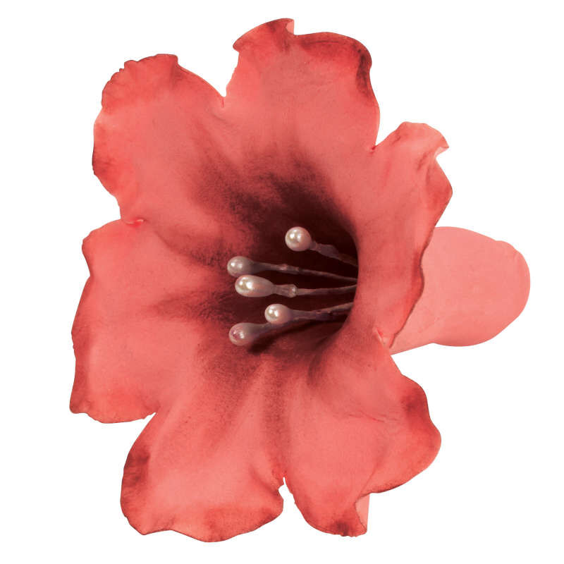 Red Fondant Flower image number 5