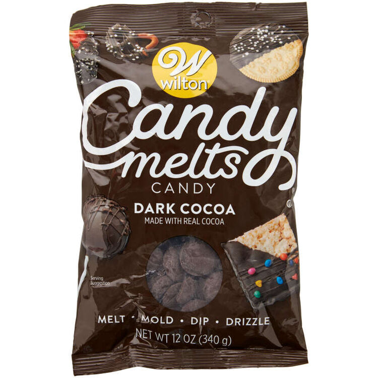 Dark Cocoa Candy Melts Candy in Packaging