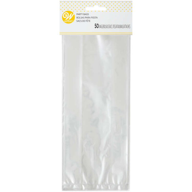 Clear Tall Treat Bags, 50-Count