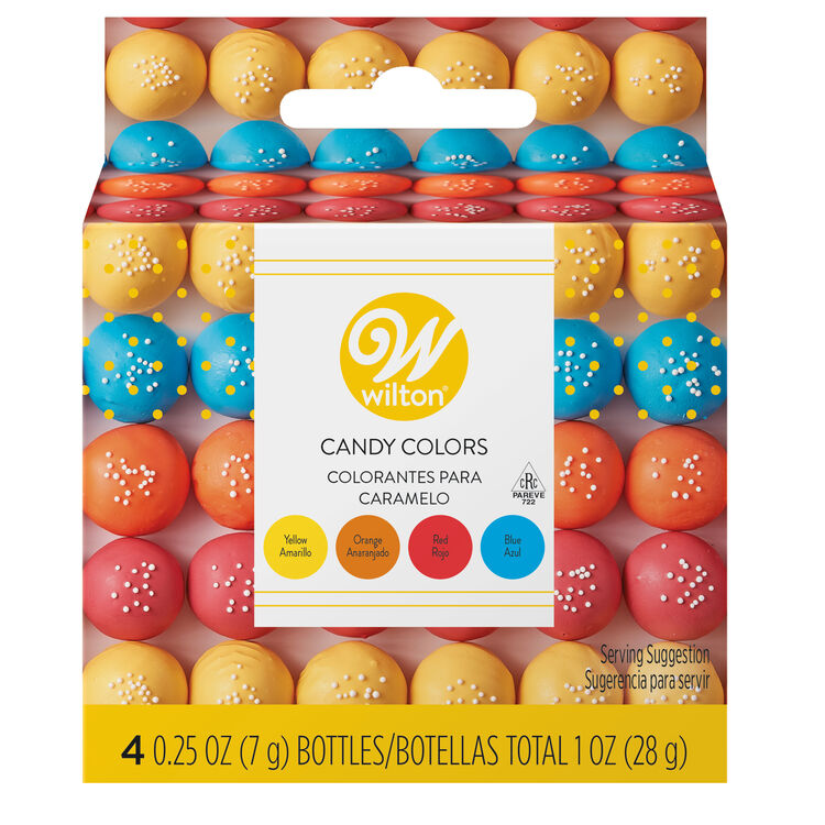 Candy Decorating Oil-Based Food Coloring Primary Colors Set, 1 oz.