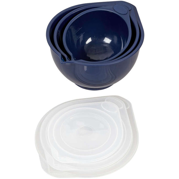 Navy Blue Covered Bowl Set, 6-Piece