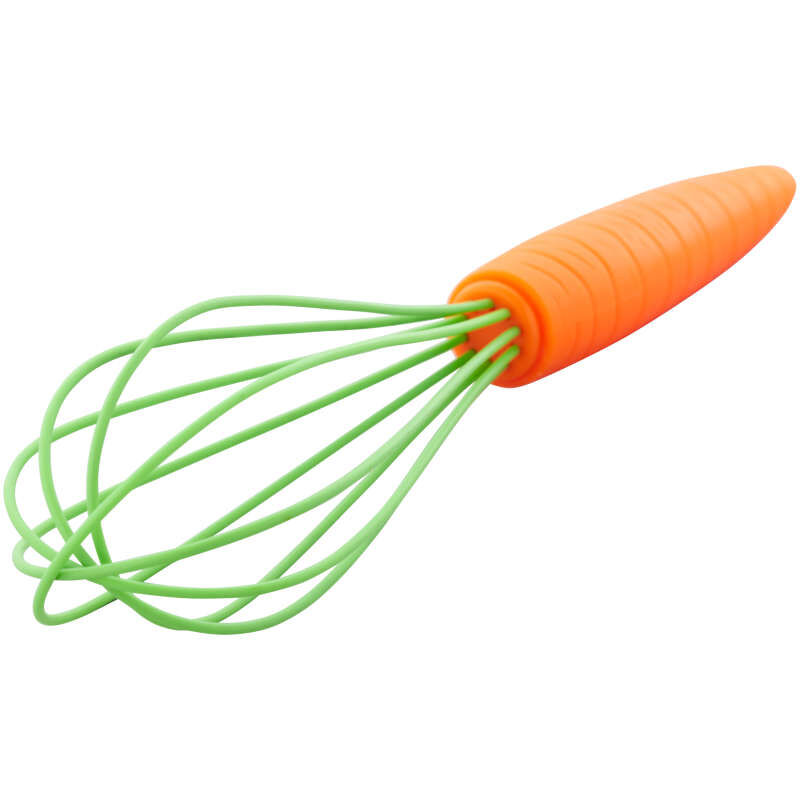 Carrot-Shaped Easter Metal Whisk with Plastic Handle image number 2