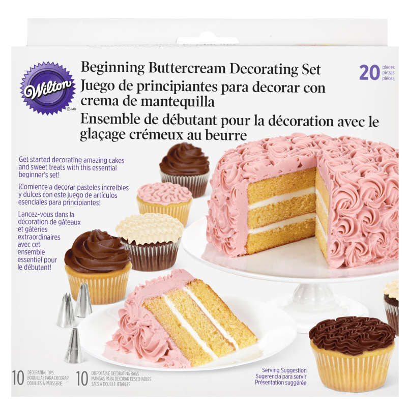 Beginning Buttercream Decorating Set, 20-Piece Cake Decorating Kit image number 2