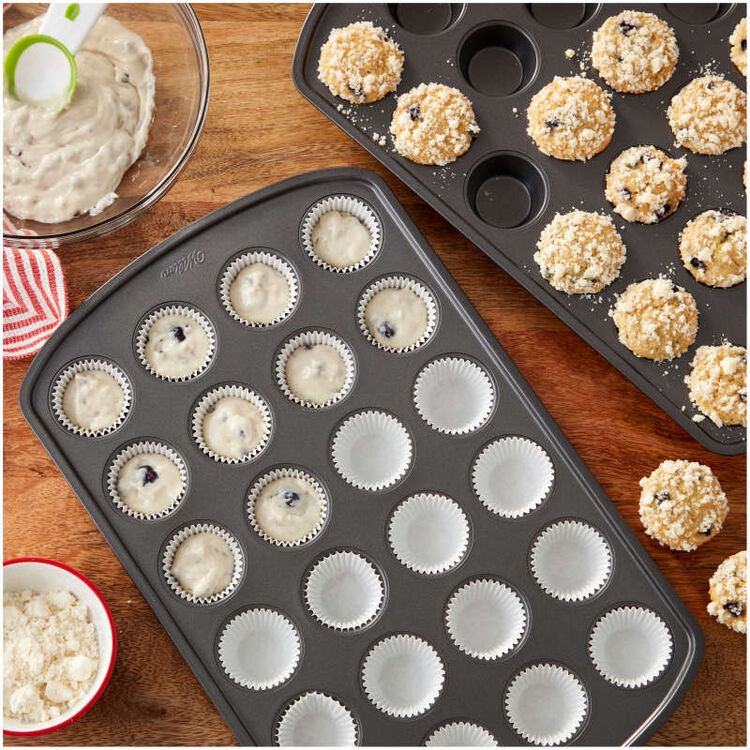 Perfect Results Premium Non-Stick Bakeware 24-Cup Mini Muffin Pan, Multipack of 2