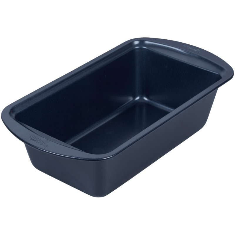 Diamond-Infused Non-Stick Navy Blue Loaf Baking Pan, 9 x 5-inch image number 2