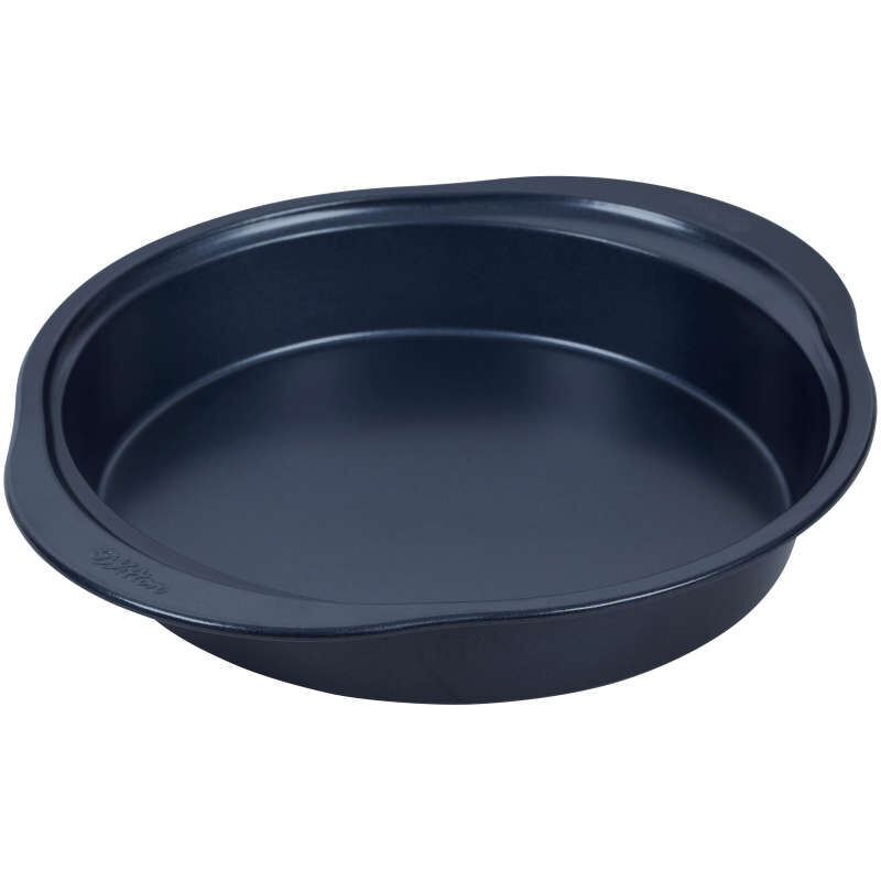 Diamond-Infused Non-Stick Navy Blue Round Baking Pan, 9-inch image number 2