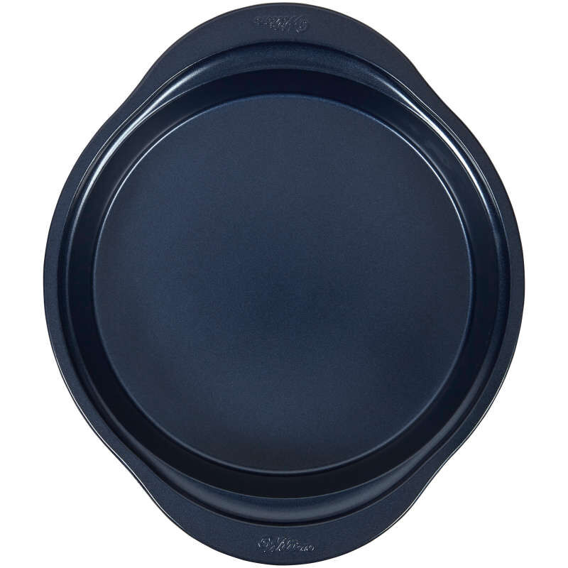 Diamond-Infused Non-Stick Navy Blue Round Baking Pan, 9-inch image number 0