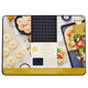 Non-Stick Diamond-Infused Navy Blue Mega Cookie Sheet with Gold Cooling Grid Set