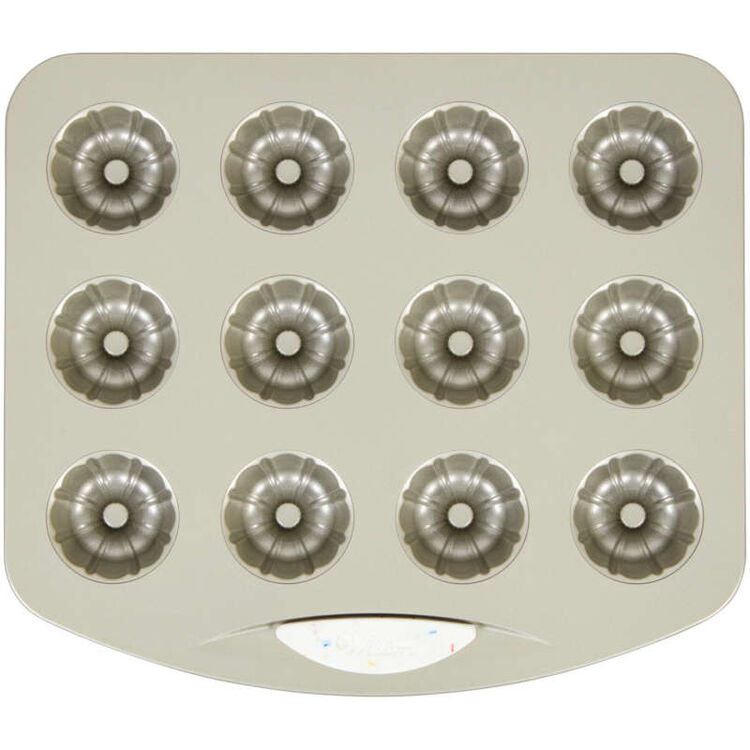 Daily Delights Non-Stick Mini Fluted Tube Pan, 12-Cavity