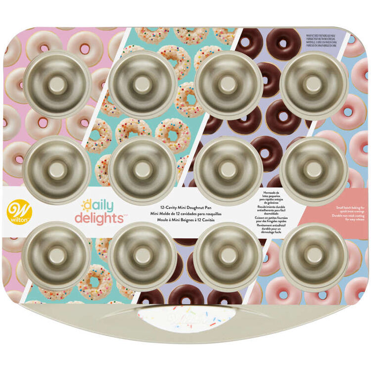 Daily Delights Non-Stick Mini Donut Pan, 12-Cavity