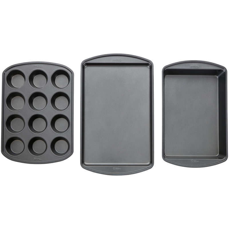 Perfect Results Muffin, Baking and Oblong Pan Bakeware Set, 3-Piece image number 2