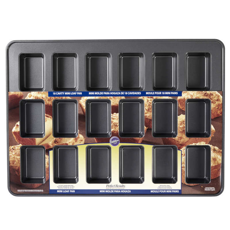 Perfect Results Premium Non-Stick Mini Loaf Pan, 18-Cavity image number 1